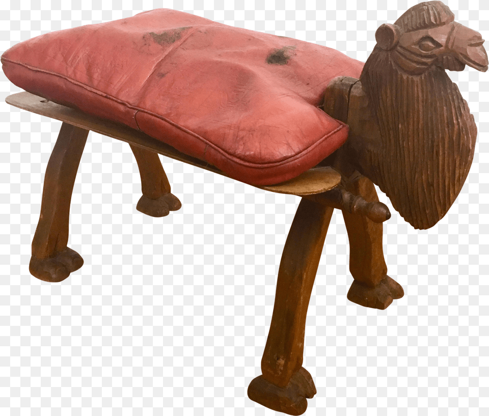 Vintage Camel Saddle Stool Footstool Free Png Download