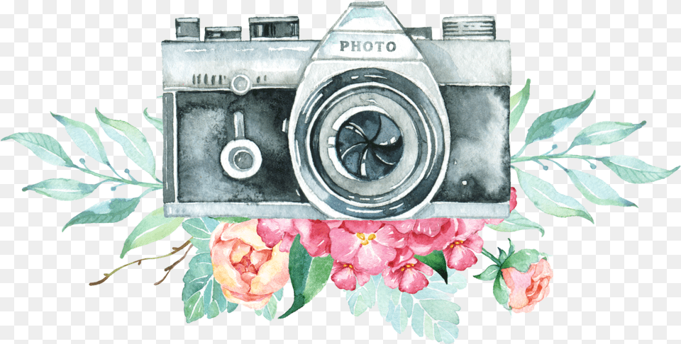 Vintage Camera Flowers Freetoedit Vintage Camera Flowers, Electronics, Flower, Plant, Rose Png