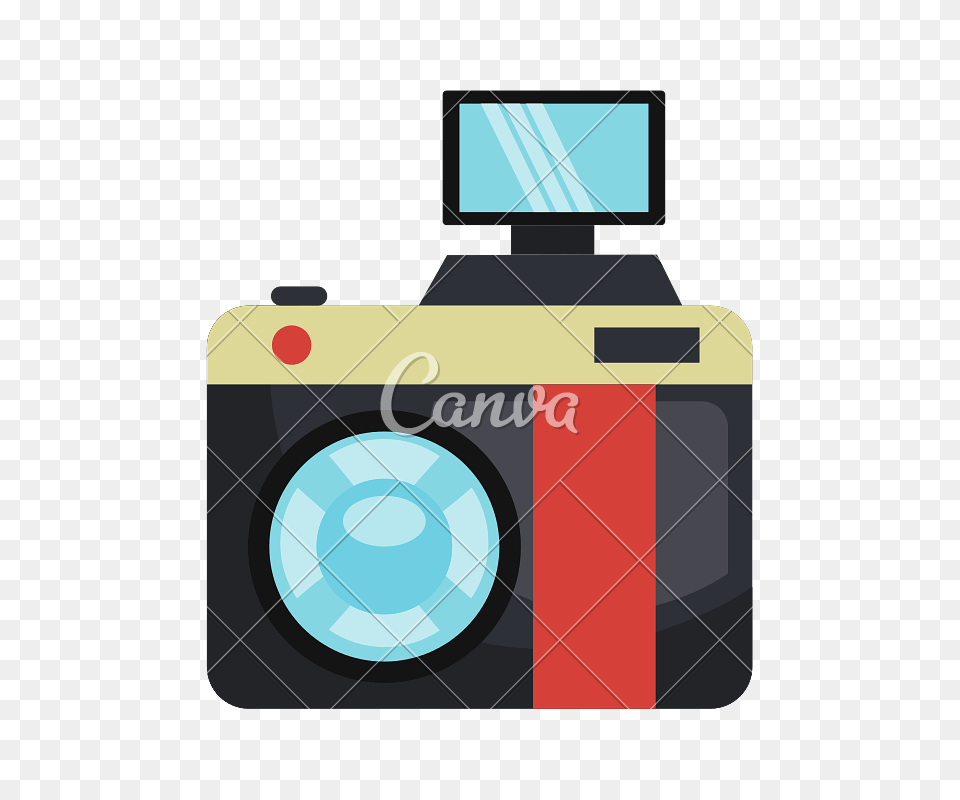 Vintage Camera Isolated Flat Icon, Electronics, Gas Pump, Machine, Pump Free Png