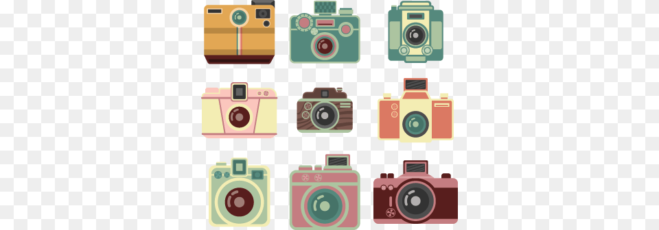 Vintage Camera Stickers Pinturas De Camaras Fotograficas, Digital Camera, Electronics Free Png