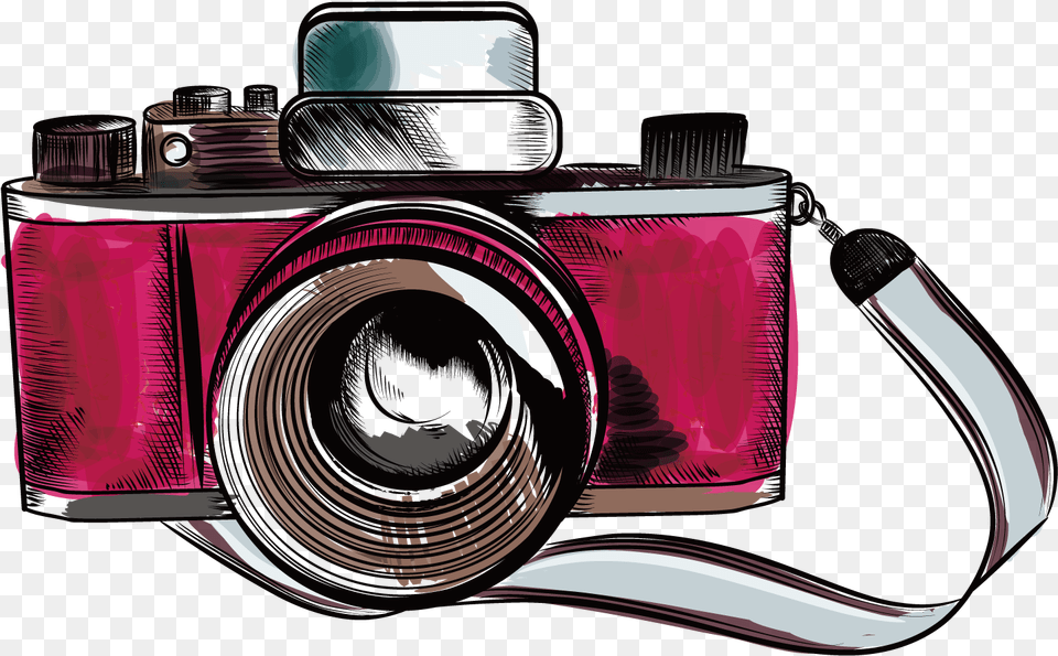 Vintage Camera Vector, Digital Camera, Electronics Png