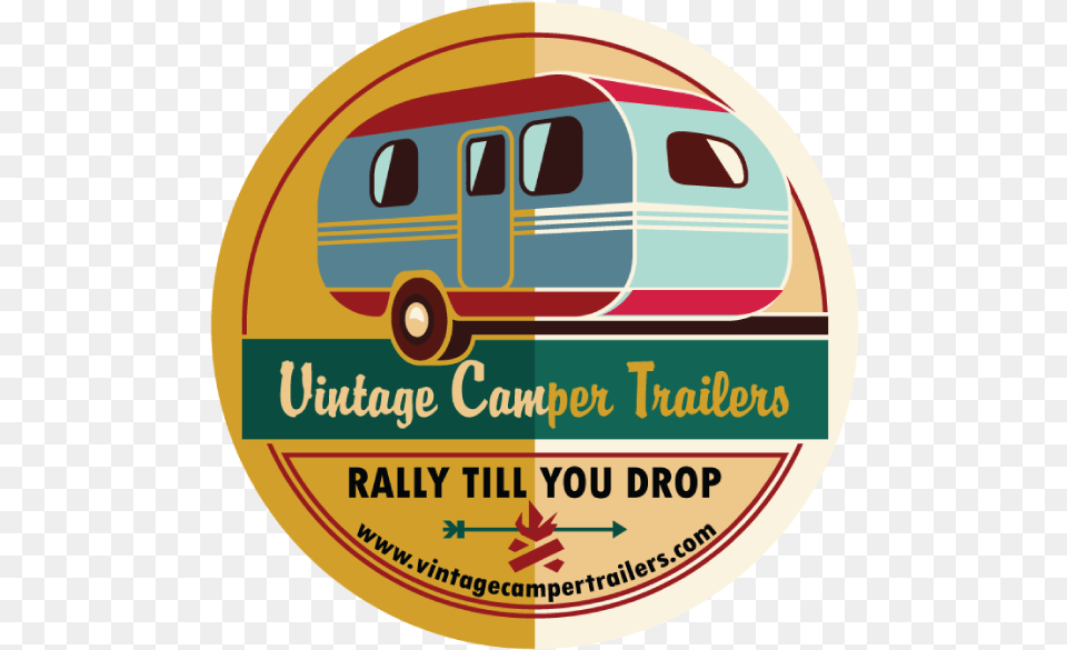 Vintage Camp Sticker, Transportation, Van, Vehicle, Advertisement Png