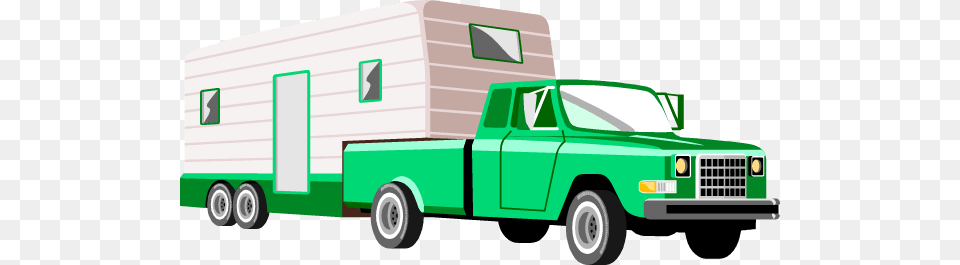 Vintage Camping Trailer Clip Art, Pickup Truck, Transportation, Truck, Vehicle Free Transparent Png