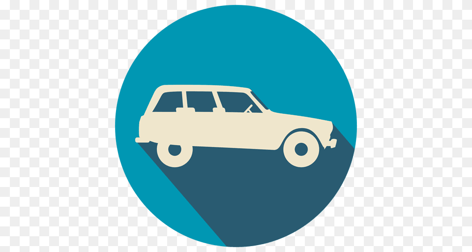 Vintage Car Flat Icon, Transportation, Vehicle Free Png