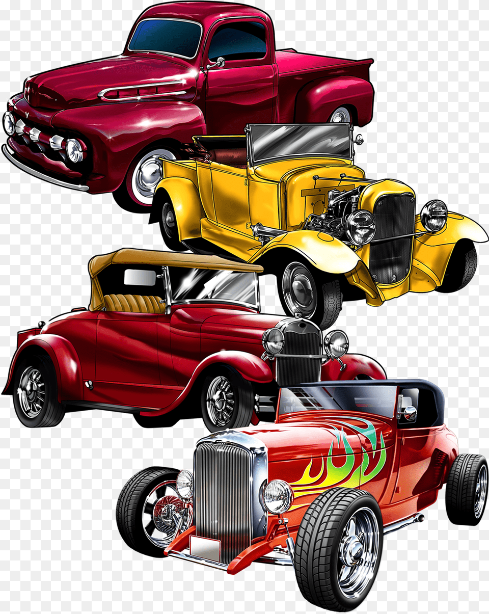 Vintage Car Great Dane Graphics Offers New Vintage Car Hot Rod, Hot Rod, Transportation, Vehicle, Machine Free Png