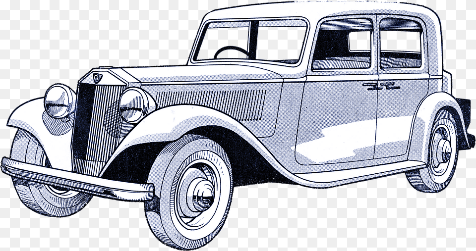 Vintage Car Illustrations Clip Art, Transportation, Vehicle, Machine, Wheel Free Png Download