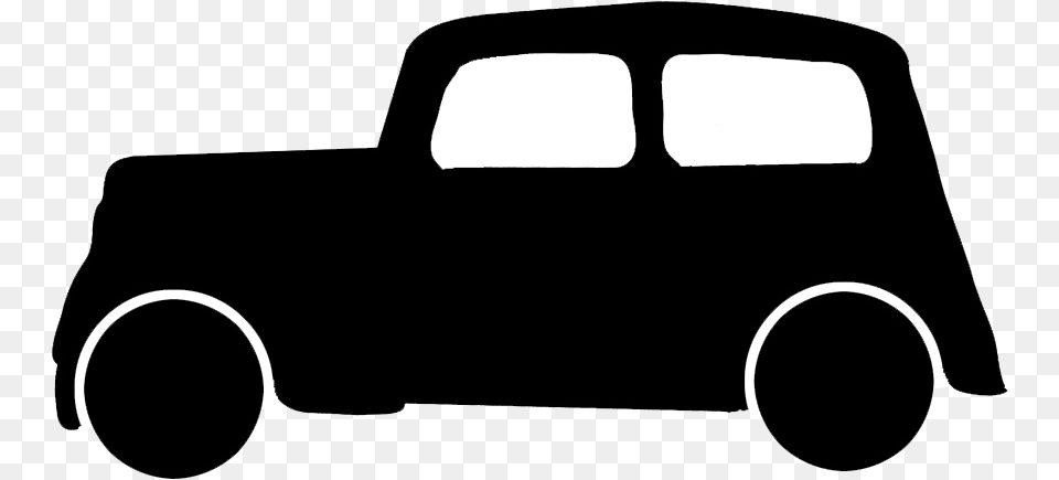 Vintage Car Silhouette Car In 1920s Clipart, Vehicle, Truck, Transportation, Pickup Truck Png Image