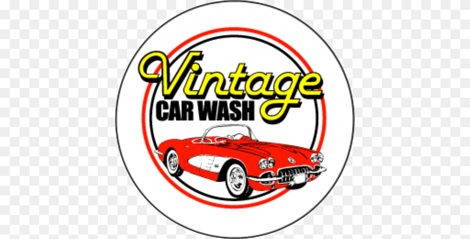 Vintage Car Wash Logo, Vehicle, Transportation, Wheel, Machine Free Png
