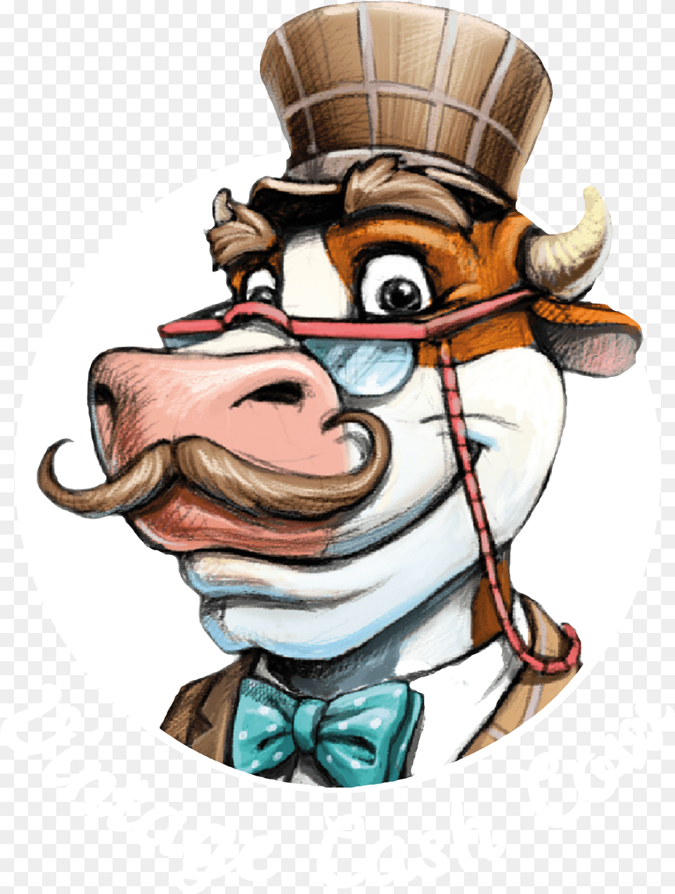 Vintage Cash Cow Logo, Adult, Female, Person, Woman Free Png