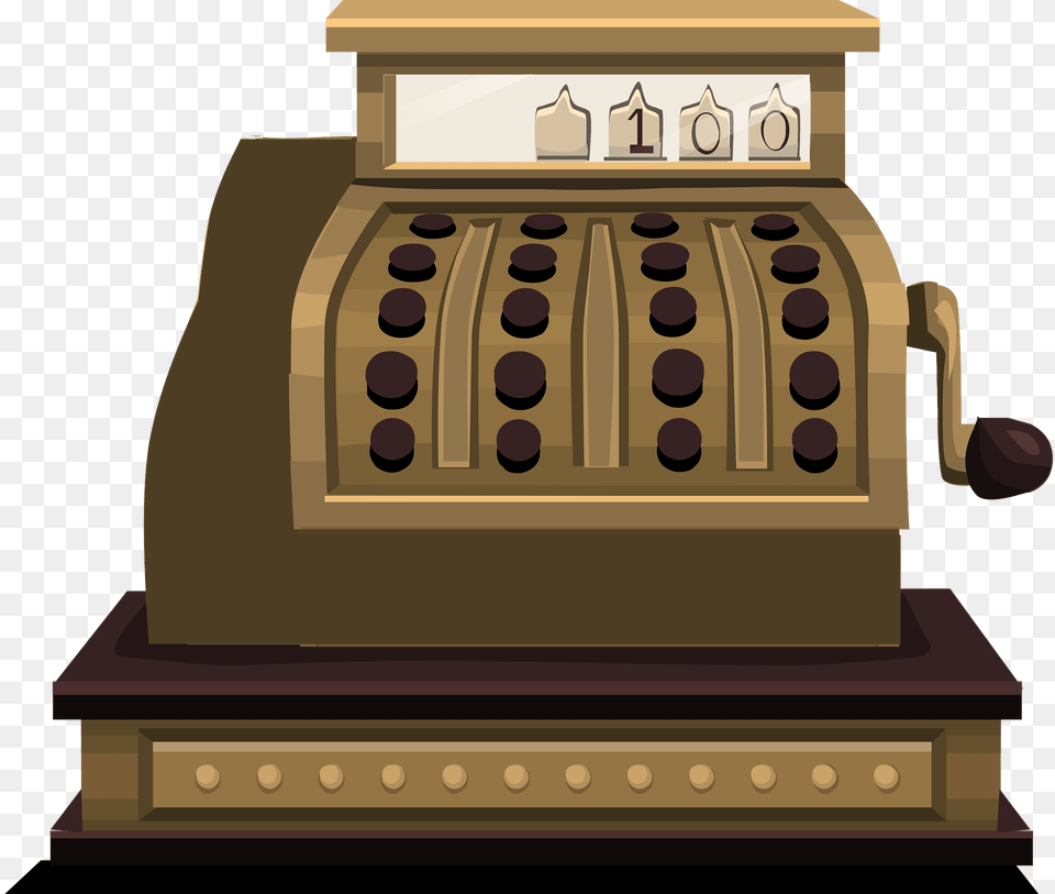 Vintage Cash Register Clipart, Gambling, Game, Slot Free Png Download