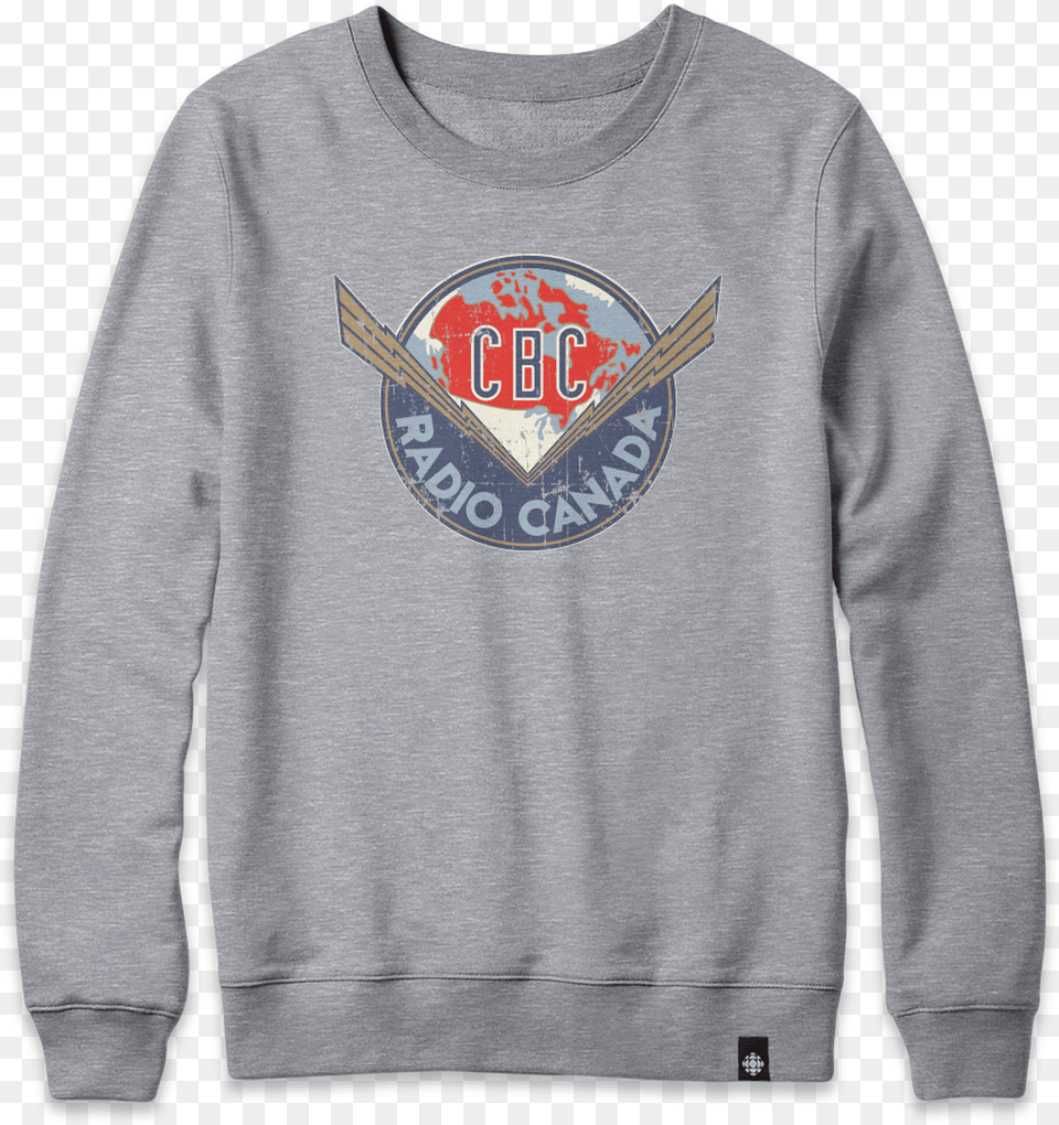 Vintage Cbc Thunderbolt Logo Athletic Gray Crewneck T Shirt Jumper Women, Clothing, Hoodie, Knitwear, Long Sleeve Png Image