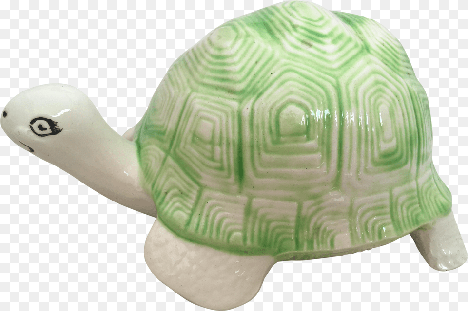 Vintage Ceramic Turtle Figurine Desert Tortoise Png