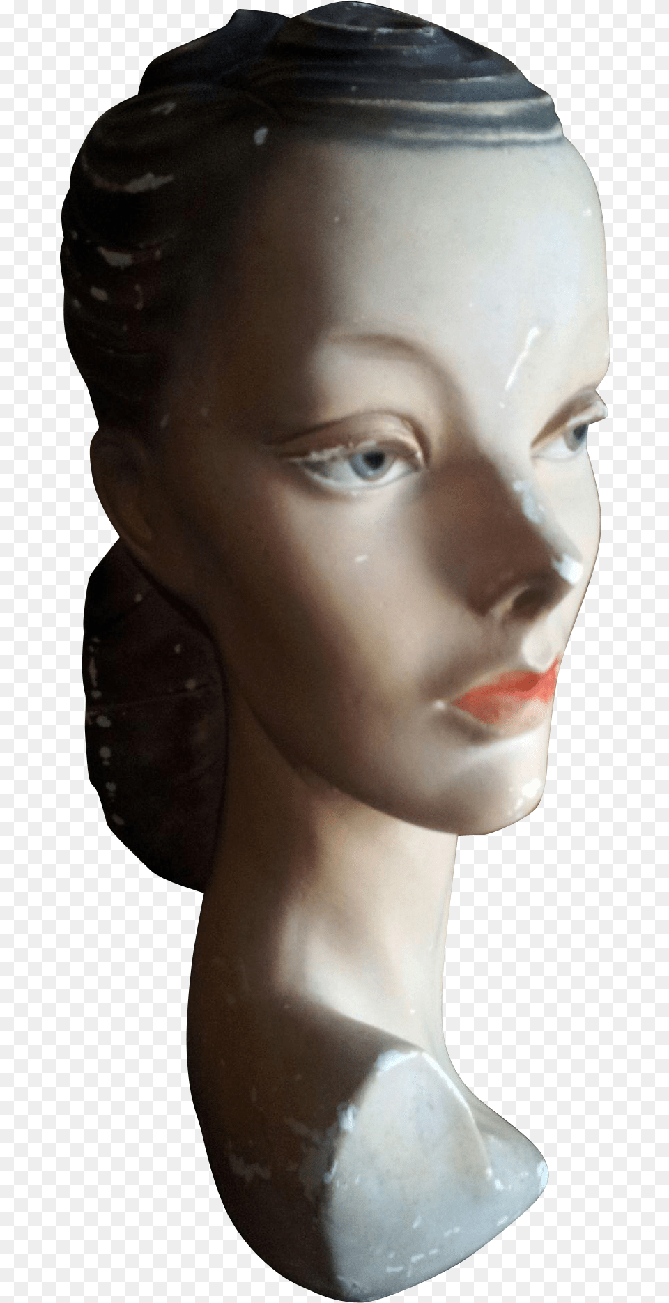 Vintage Chalk Mannequin Head Hair Design, Adult, Female, Person, Woman Free Transparent Png