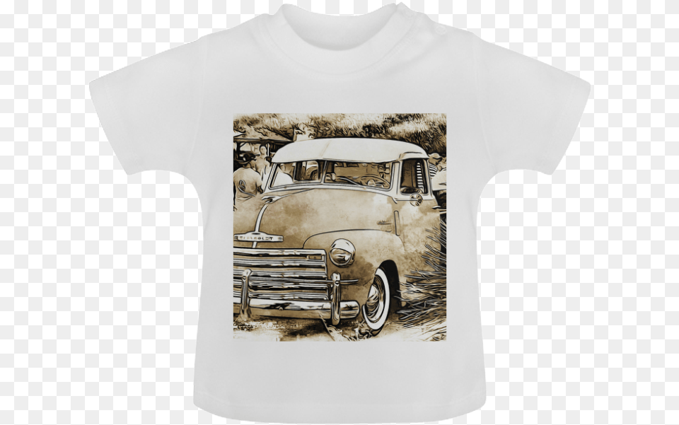 Vintage Chevrolet Chevy Truck Baby Classic T Shirt Borgward Isabella, Clothing, T-shirt, Car, Transportation Free Png Download