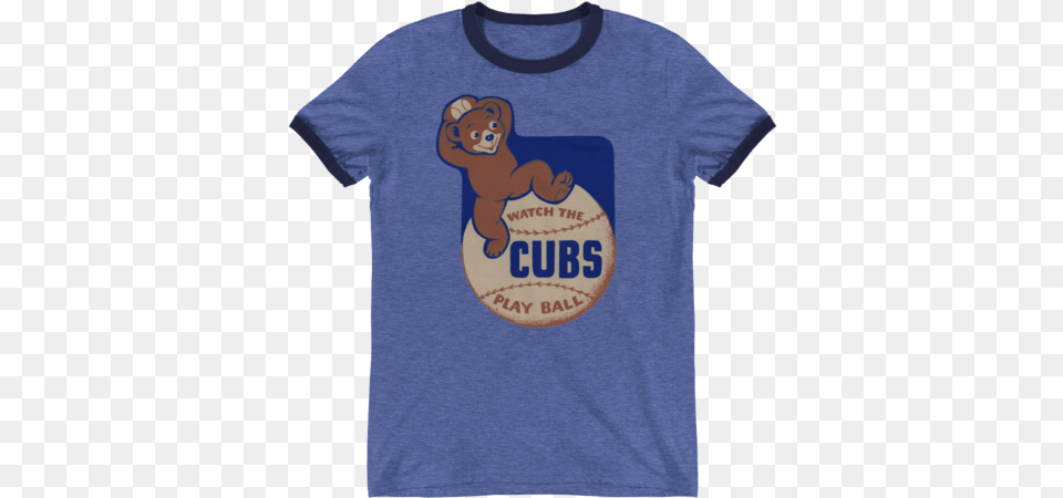 Vintage Chicago Cubs Tee Shotgunwillies Conway T Shirt On An Amazing Heather, Clothing, T-shirt, Animal, Bear Free Png Download