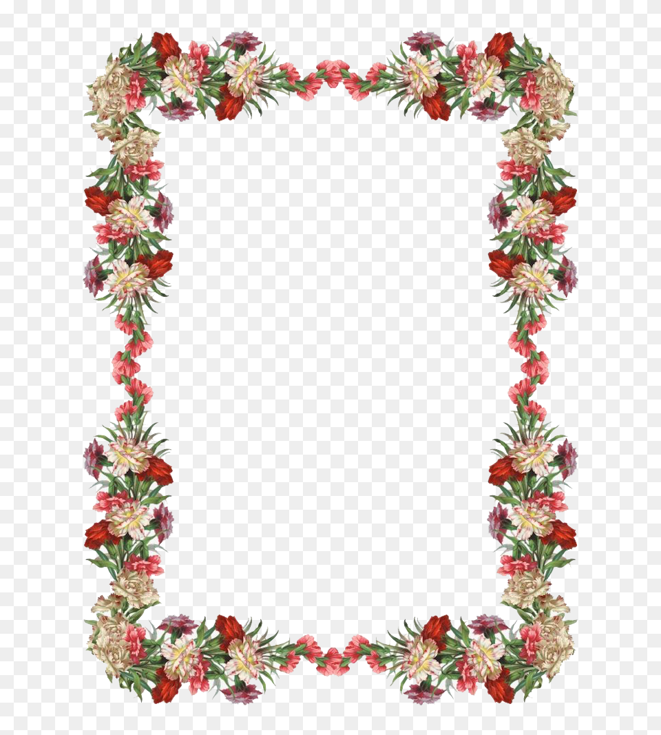 Vintage Christmas Frame 1 Border Flower Design, Accessories, Flower Arrangement, Ornament, Plant Free Png Download