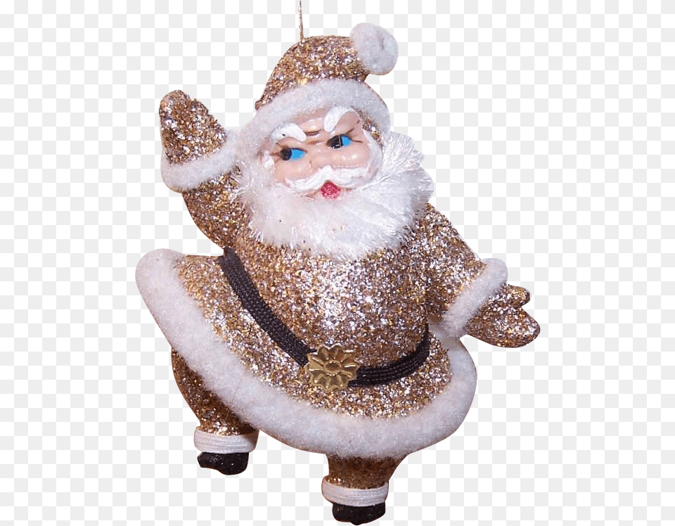 Vintage Christmas Ornament Santa Claus, Baby, Person, Figurine, Toy Free Png Download