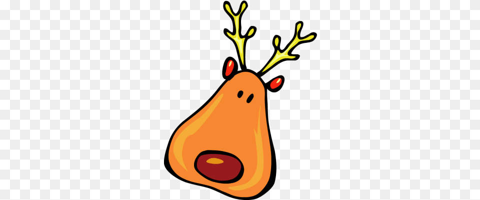 Vintage Christmas Reindeer Clipart Image 2 Clipartingcom, Vegetable, Produce, Plant, Food Free Transparent Png