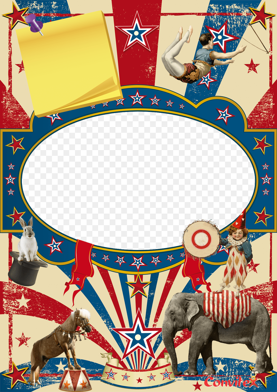 Vintage Circus Banner Carnival 2 Blank, Leisure Activities, Boy, Child, Person Png Image