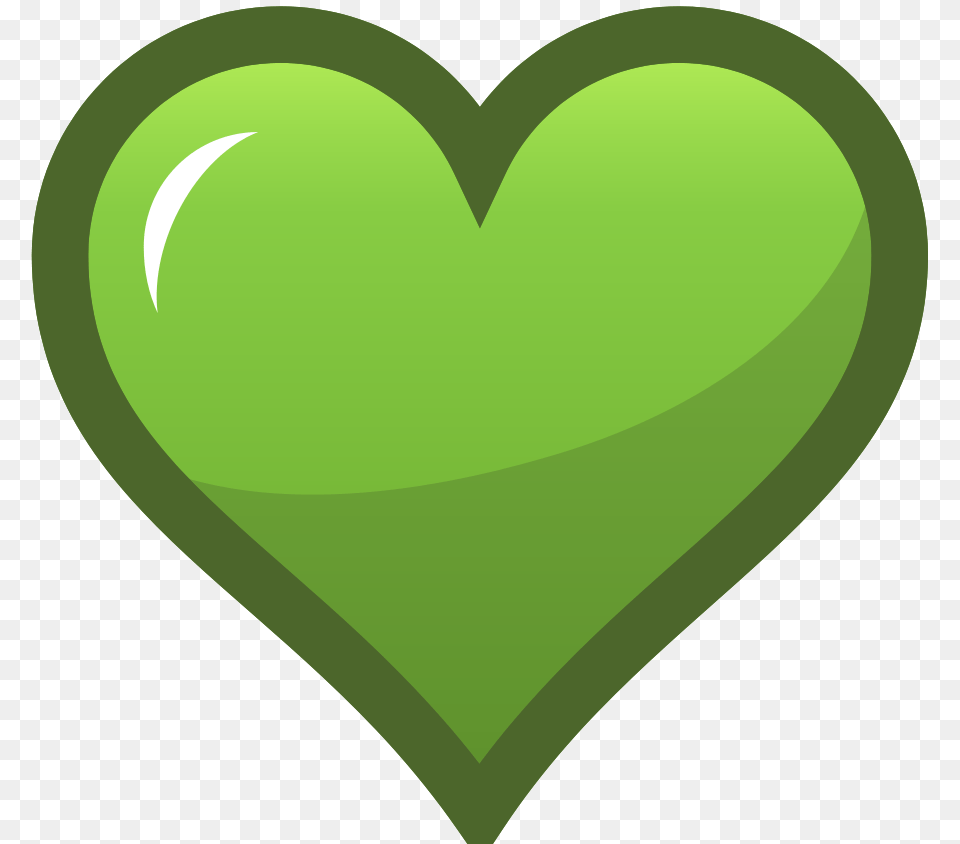 Vintage Clip Art, Green, Heart Free Png Download