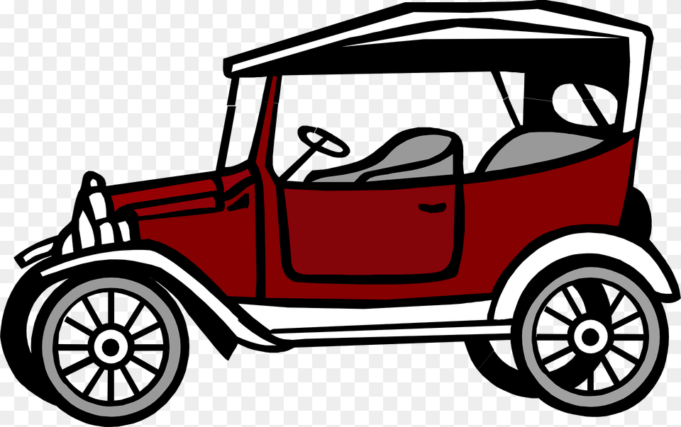 Vintage Clipart, Antique Car, Car, Model T, Transportation Png