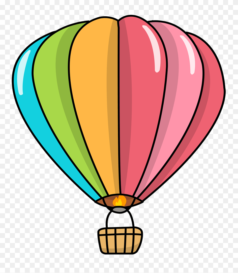 Vintage Clipart Hot Air Balloon Transparent Stickpng Regarding, Aircraft, Transportation, Vehicle, Hot Air Balloon Png Image
