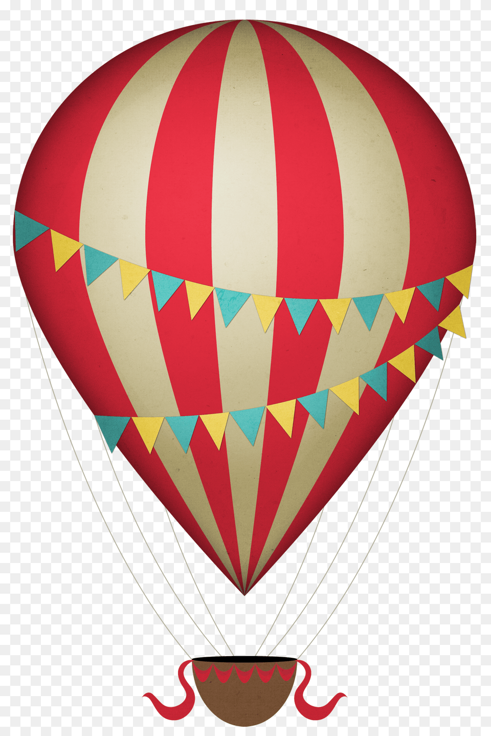 Vintage Clipart Hot Air Balloon Transparent Stickpng Regarding, Aircraft, Hot Air Balloon, Transportation, Vehicle Free Png