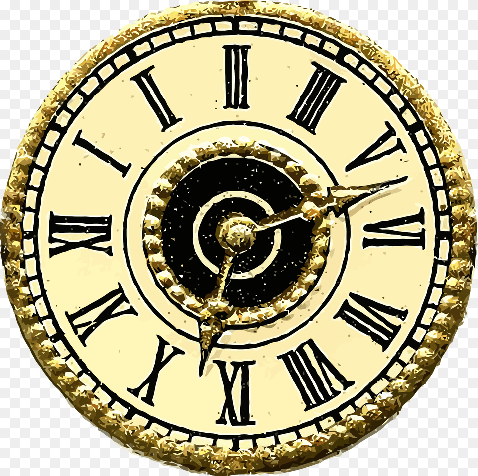 Vintage Clock Face Clipart, Analog Clock, Wall Clock, Machine, Wheel Png