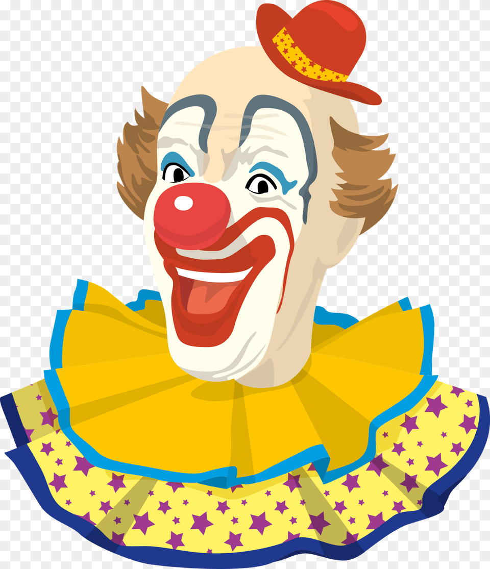 Vintage Clown Clowning Around Carnival Themes Paint Clown With Tiny Hat, Performer, Person, Baby, Face Png Image