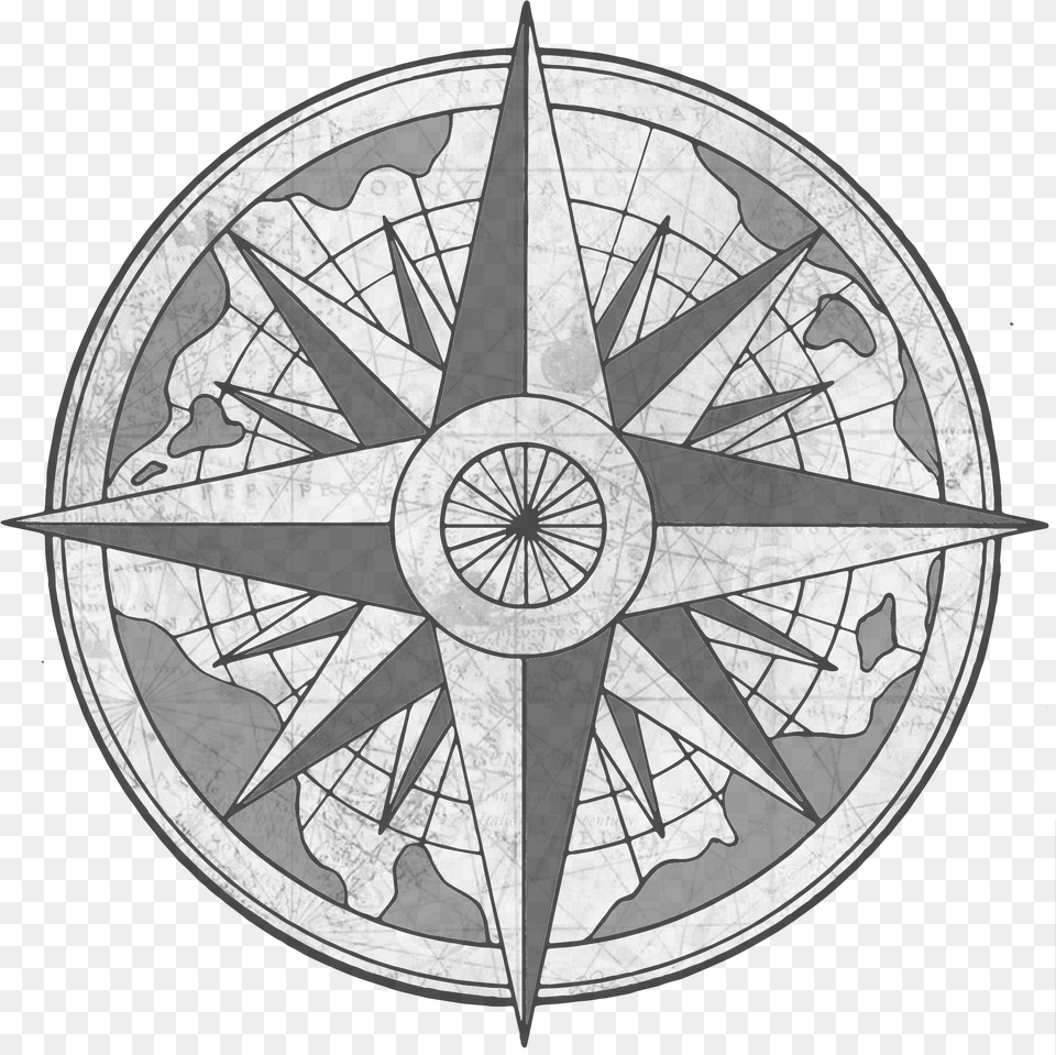 Vintage Compass Rose, Machine, Wheel Free Transparent Png
