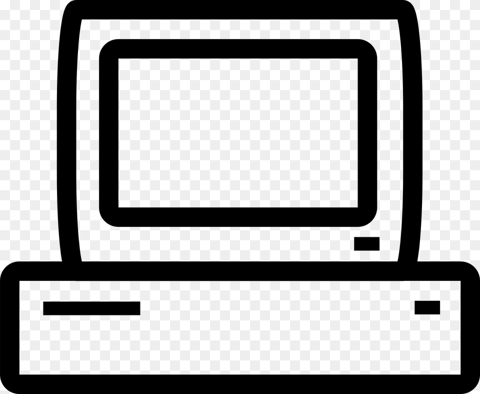 Vintage Computer Icon, Electronics, Pc, Screen, Computer Hardware Png