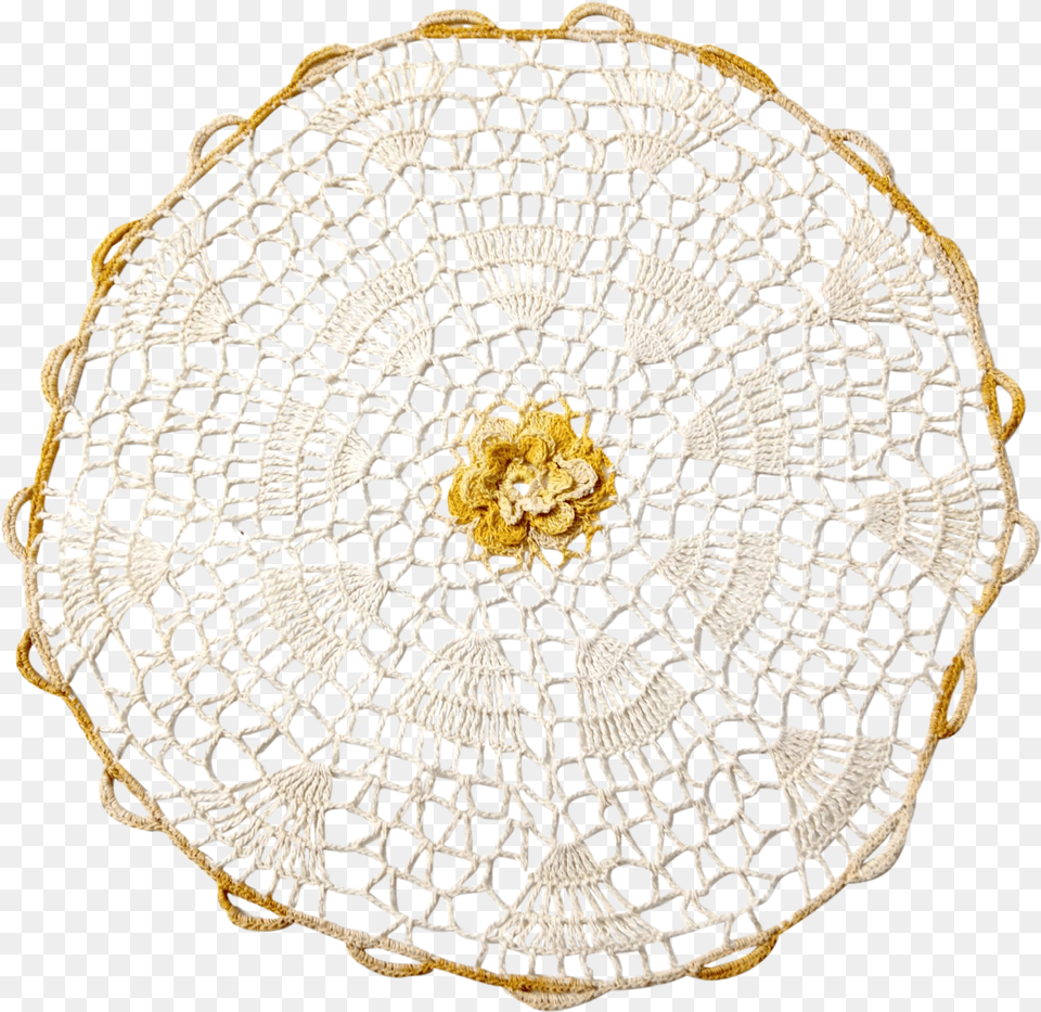 Vintage Crochet Table Doily Doily, Home Decor, Accessories, Bag, Handbag Png Image