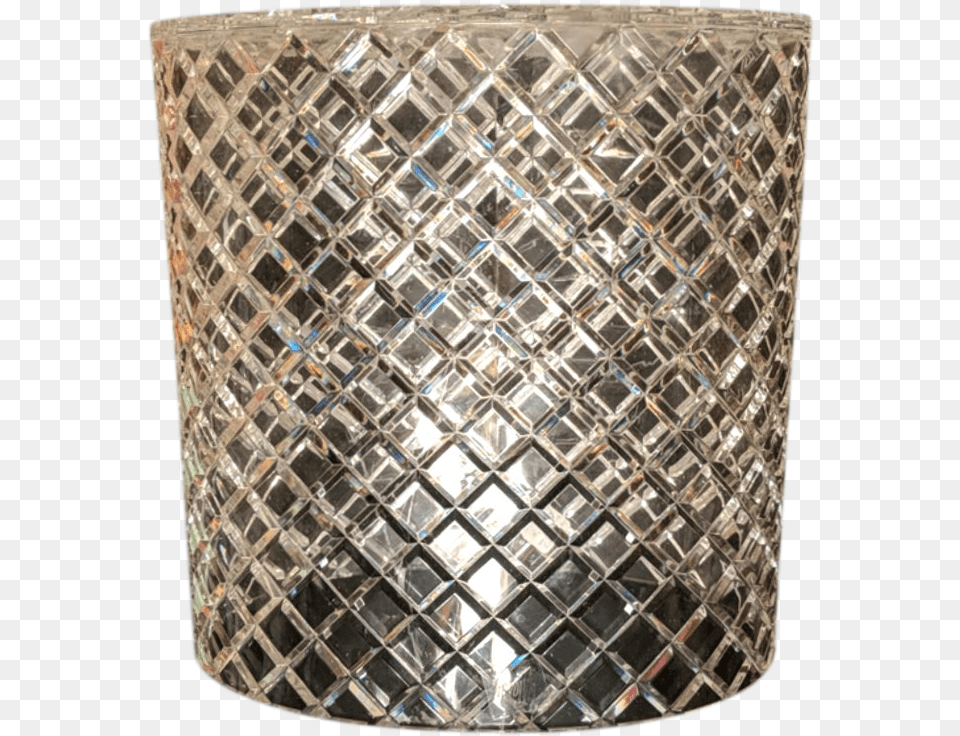 Vintage Crosshatch Lucite Wastebasket Cylinder, Lamp, Lampshade Png Image