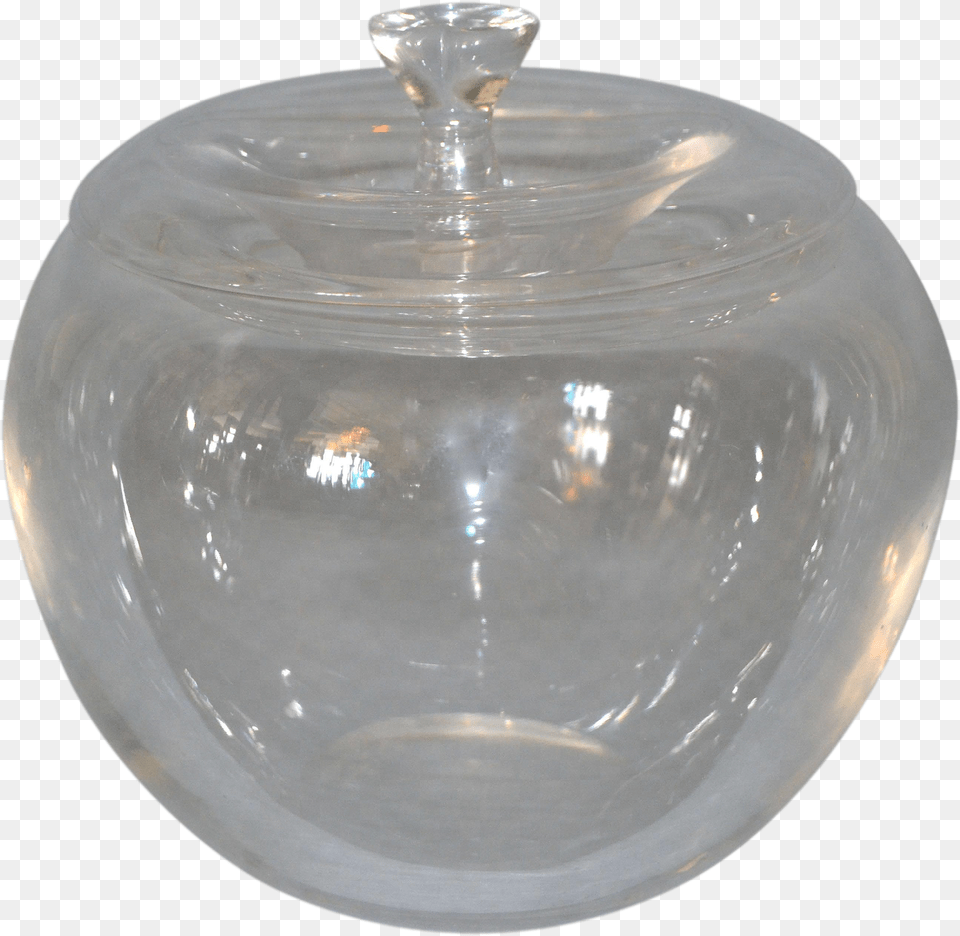 Vintage Crystal Clear Art Glass Apple By Elsa Peretti For Tiffany Ceramic Free Transparent Png