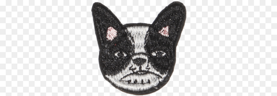 Vintage Cute French Bulldog Logo Embroidery French Bulldog, Animal, Cat, Mammal, Pet Free Png Download