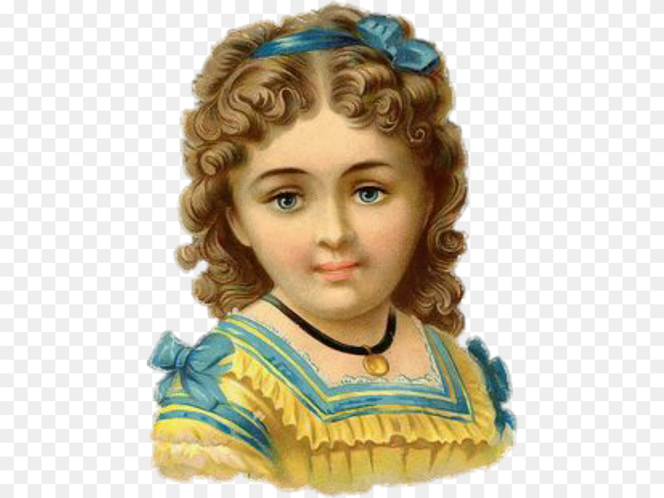 Vintage Cute Victorian Girl Woman Antique, Painting, Art, Person, Female Png Image