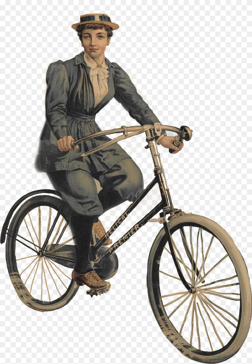 Vintage Cycle, Adult, Person, Man, Male Free Png