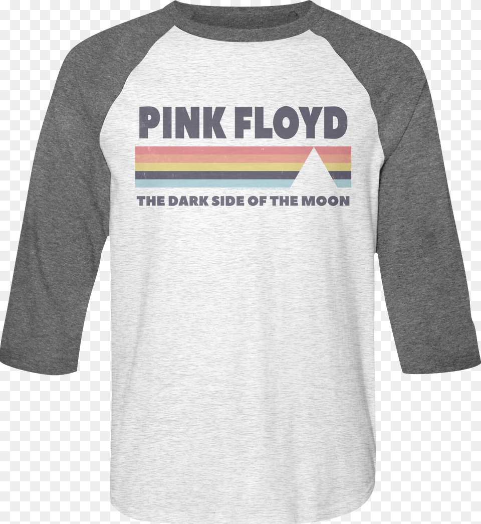 Vintage Dark Side Of The Moon Pink Floyd Raglan Baseball Long Sleeved T Shirt, Clothing, Long Sleeve, Sleeve, T-shirt Free Png Download