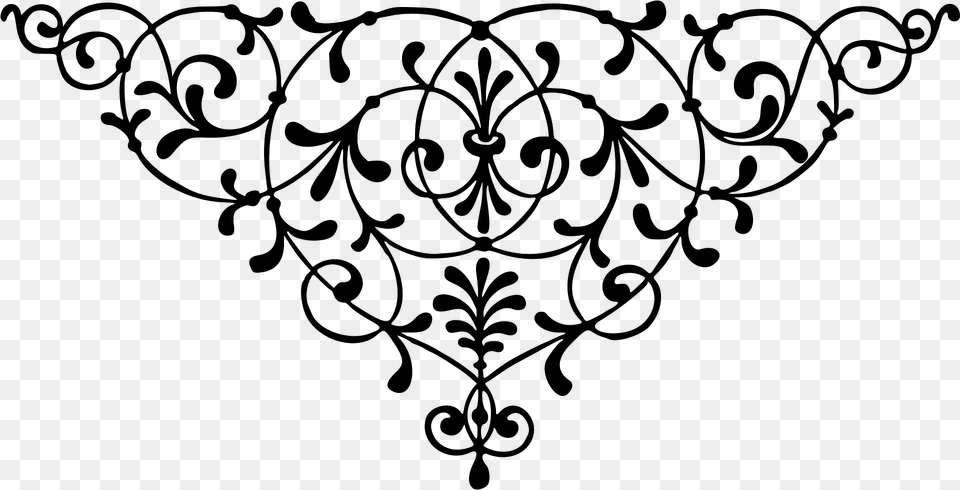 Vintage Decorative Divider Clipart, Art, Floral Design, Graphics, Pattern Png