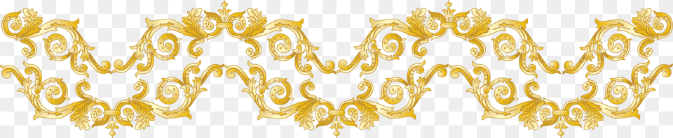 Vintage Decorative Divider Clipart, Gold, Accessories, Jewelry, Pattern Free Png Download