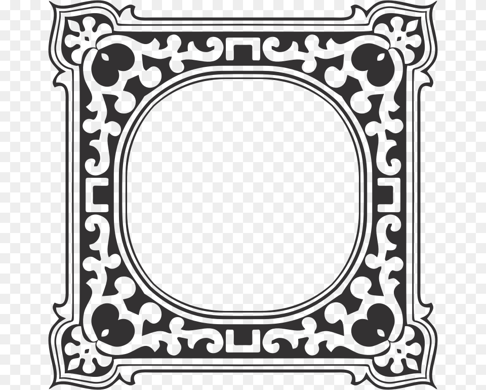 Vintage Decorative Ornamental Frame Picture Frame, Home Decor, Rug, Blackboard Free Png Download