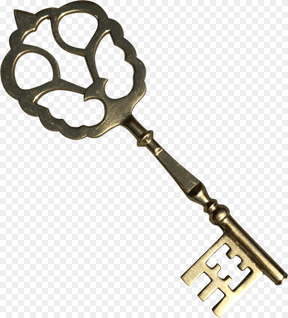 Vintage Decorative Solid Brass Skeleton Key Skeleton Key Png