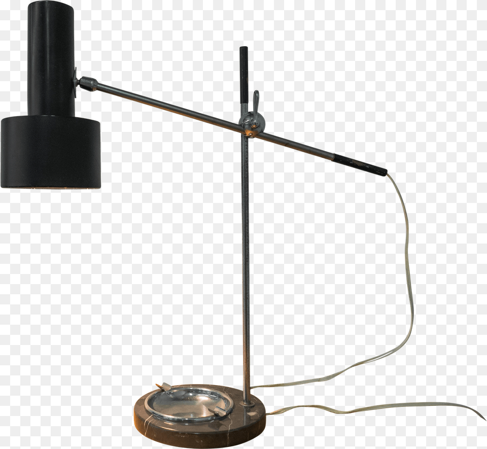 Vintage Desk Lamp With Ashtray Lamp, Table Lamp, Lighting, Lampshade Png Image