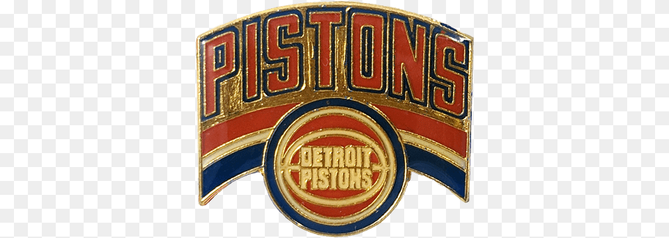 Vintage Detroit Pistons Pin Label, Badge, Logo, Symbol, Accessories Png Image
