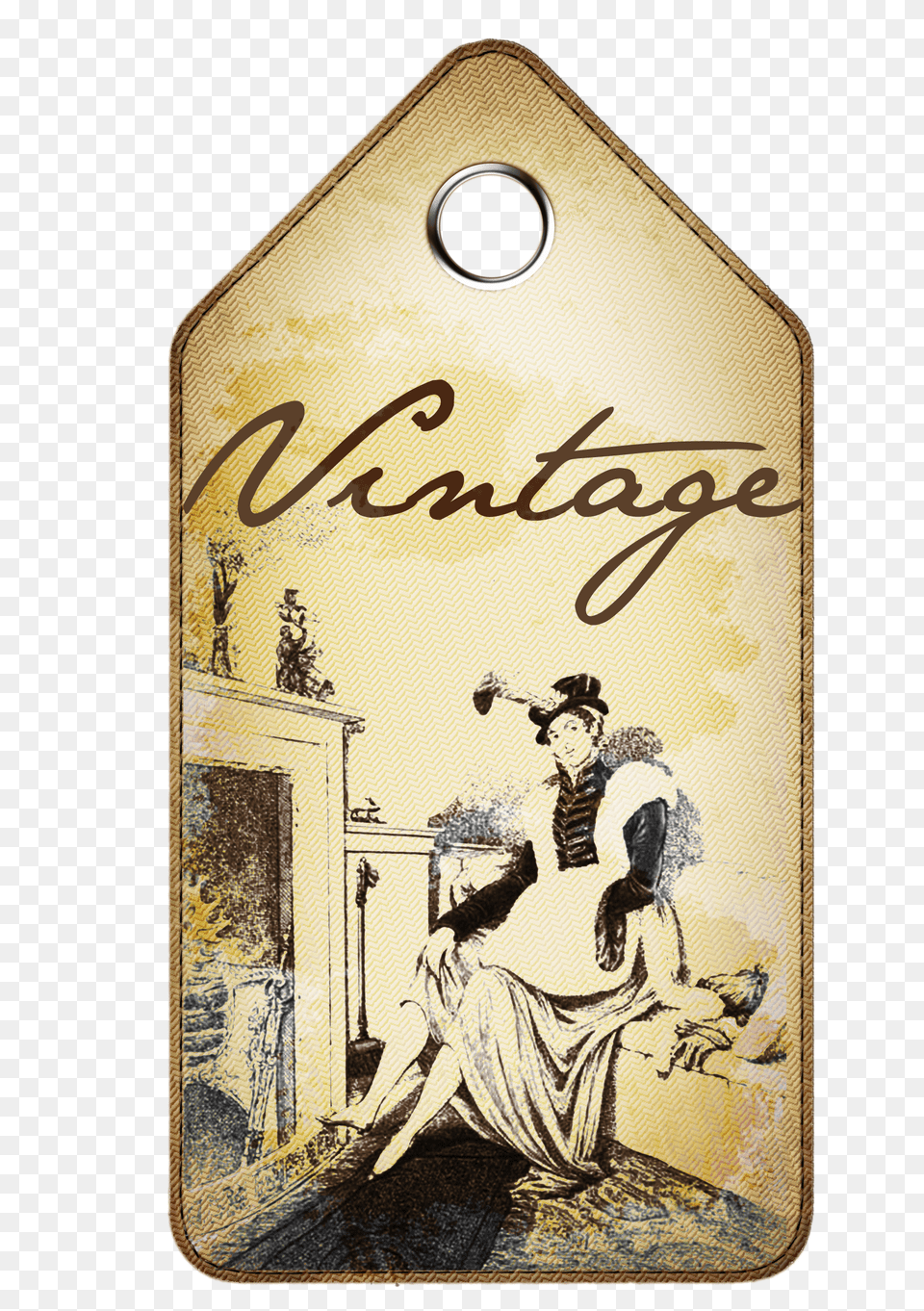 Vintage Digital Tag Call Me Victorian Free Png Download