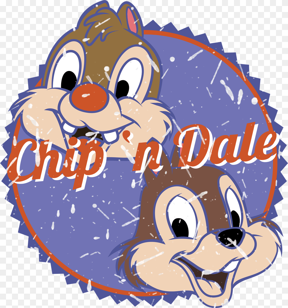 Vintage Disney Chip N Dale Logo, Cartoon Free Png