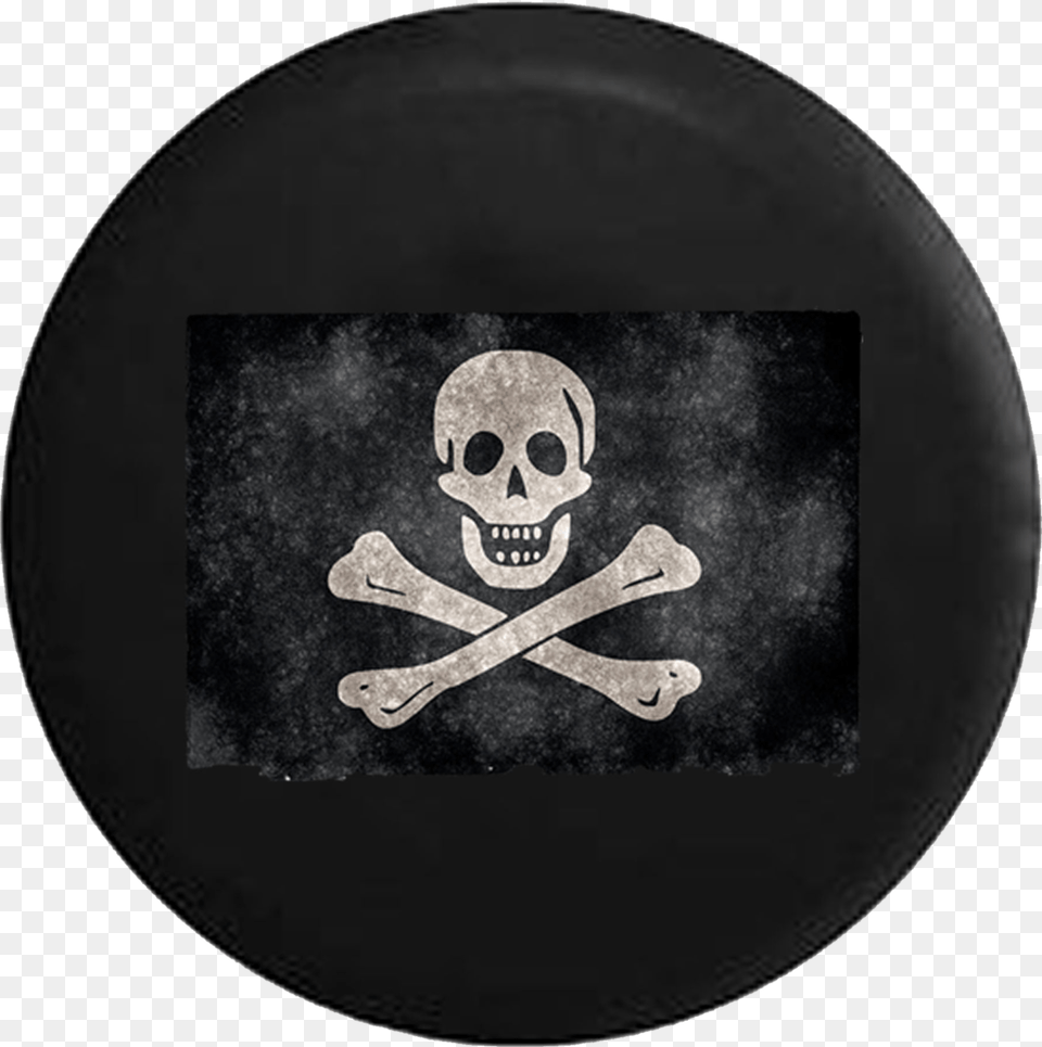 Vintage Distressed Pirate Flag Skull Crossbones Rv Jolly Roger, Person, Cooking Pan, Cookware, Face Free Transparent Png