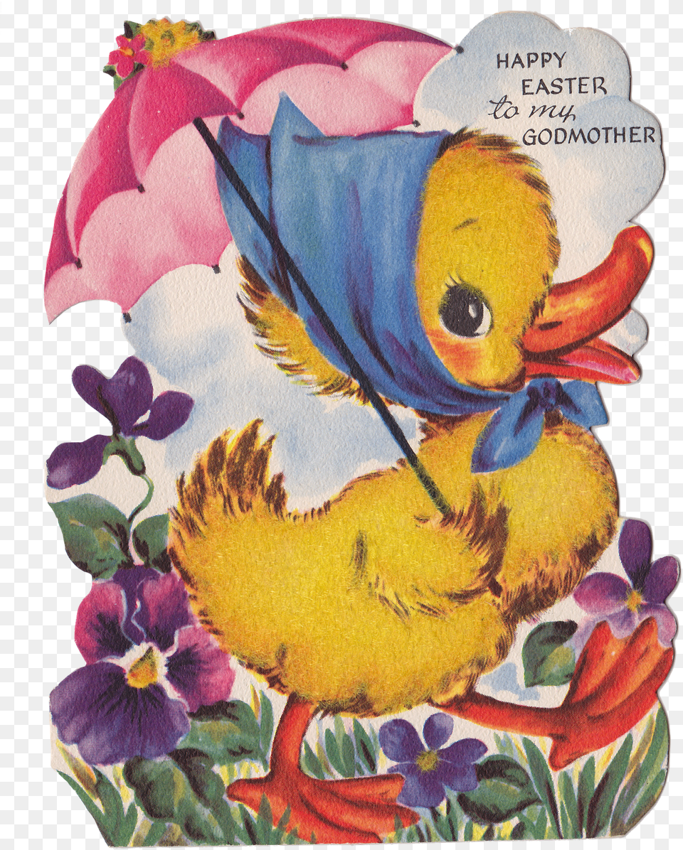 Vintage Easter Image Background Happy Easter To My Godmother, Art, Pattern, Graphics, Floral Design Free Png Download
