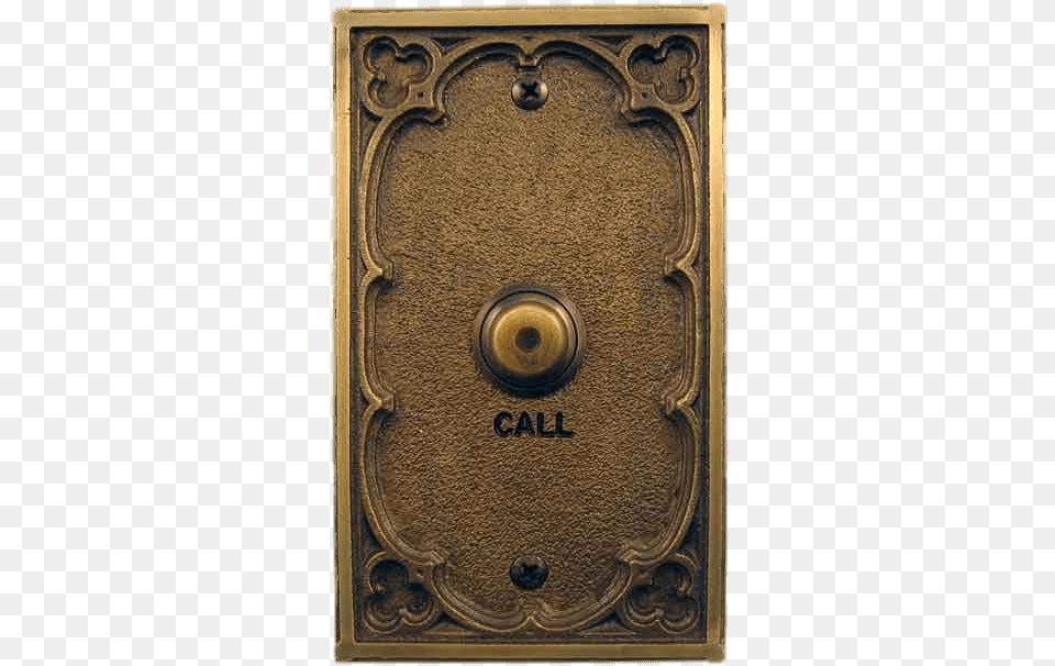 Vintage Elevator Call Button, Bronze, Mailbox, Safe Png Image