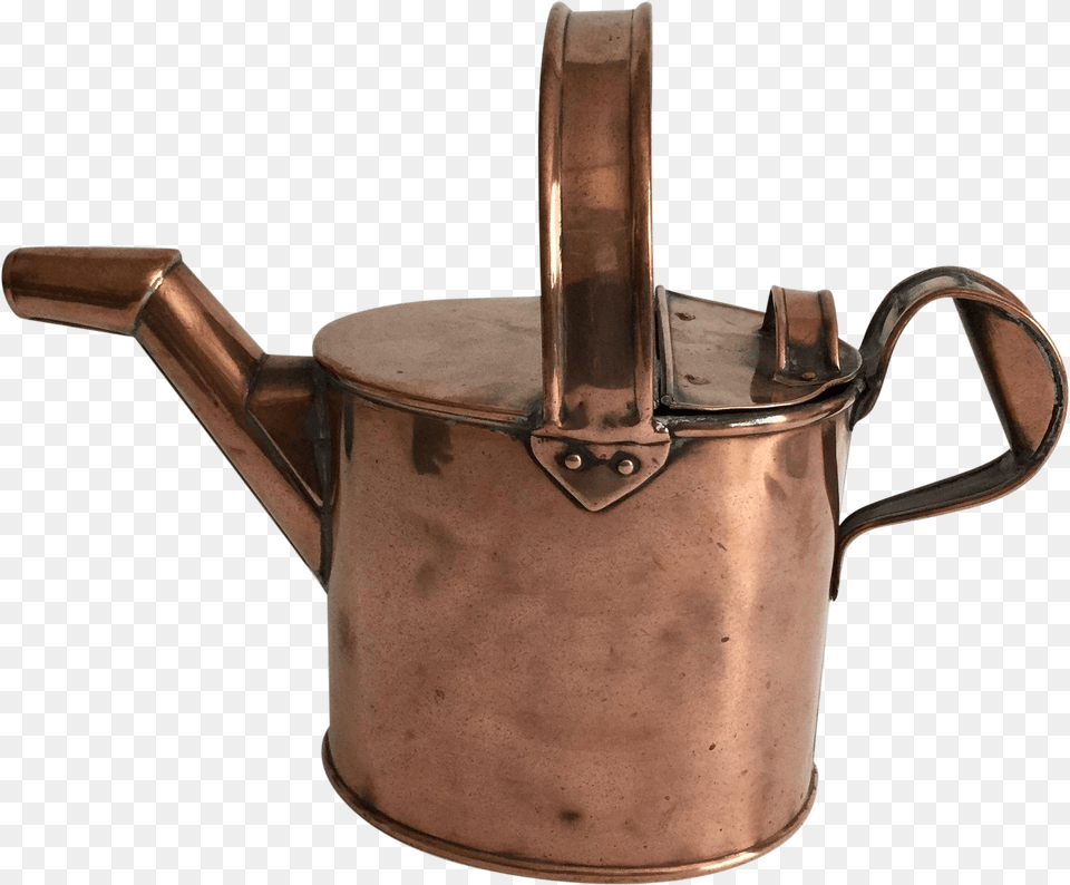 Vintage English Copper 39hot Water39 Can Teapot, Tin, Watering Can, Smoke Pipe Free Png Download